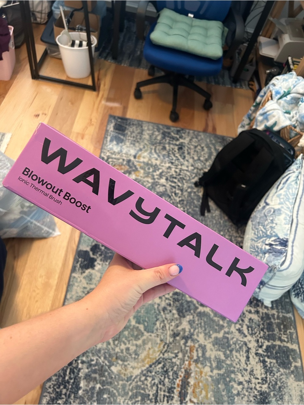WAVYTALK Pink Blowout Boost Ionic Thermal Brush - Smooth Styling
